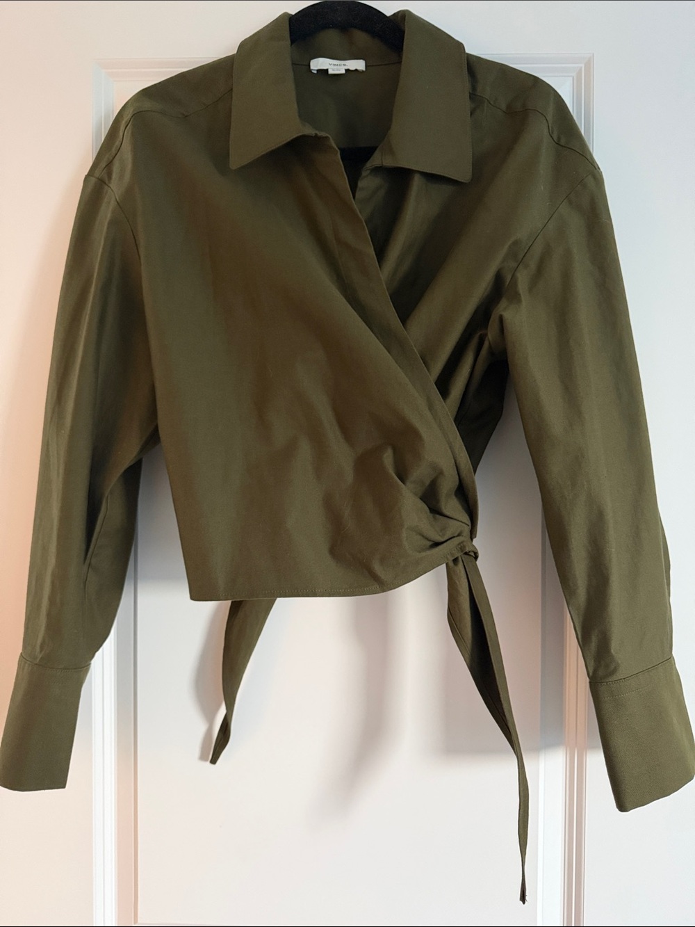 Vince Olive Wrap Utility Jacket